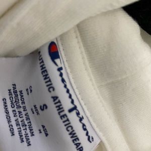 White Champion hoodie